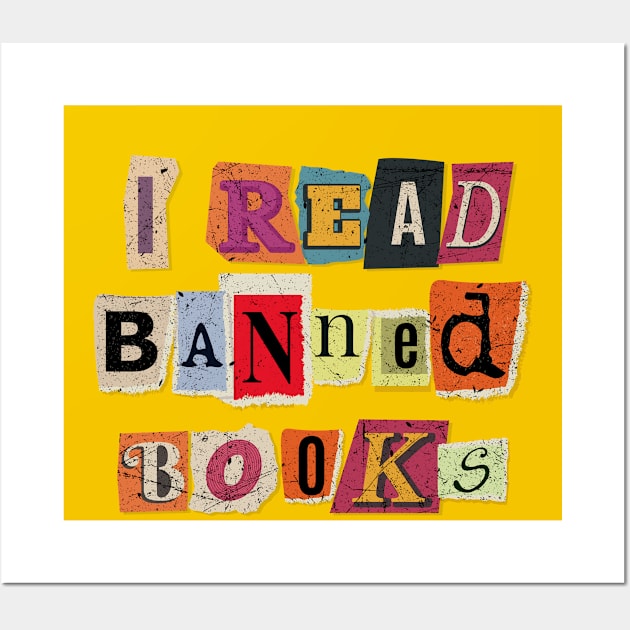 I Read Banned Books Wall Art by MintaApparel